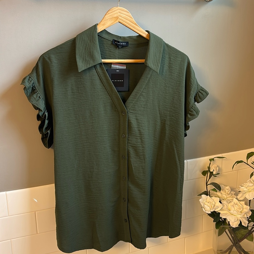 Forrest Green Pleione blouse from Nordstrom